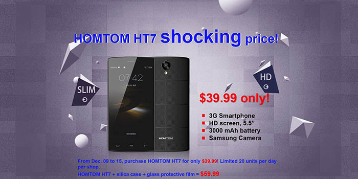 HOMTOM HT7 por 36 euros