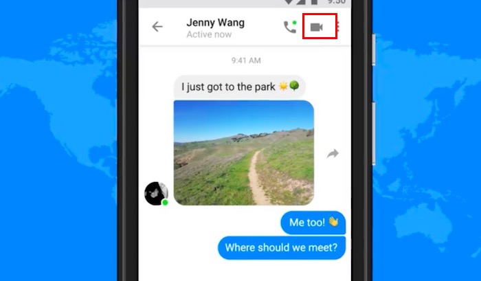 Hacer videollamadas en Messenger Lite