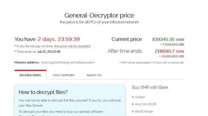 Hackers piden dinero por medio de Monero Fibertel