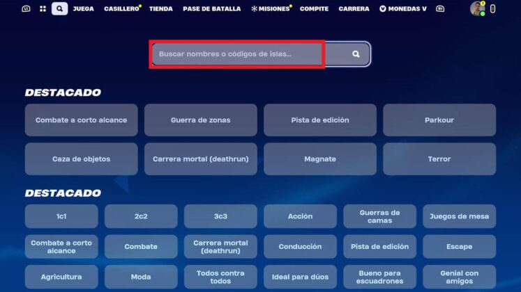 Hallar modo Festival Fortnite