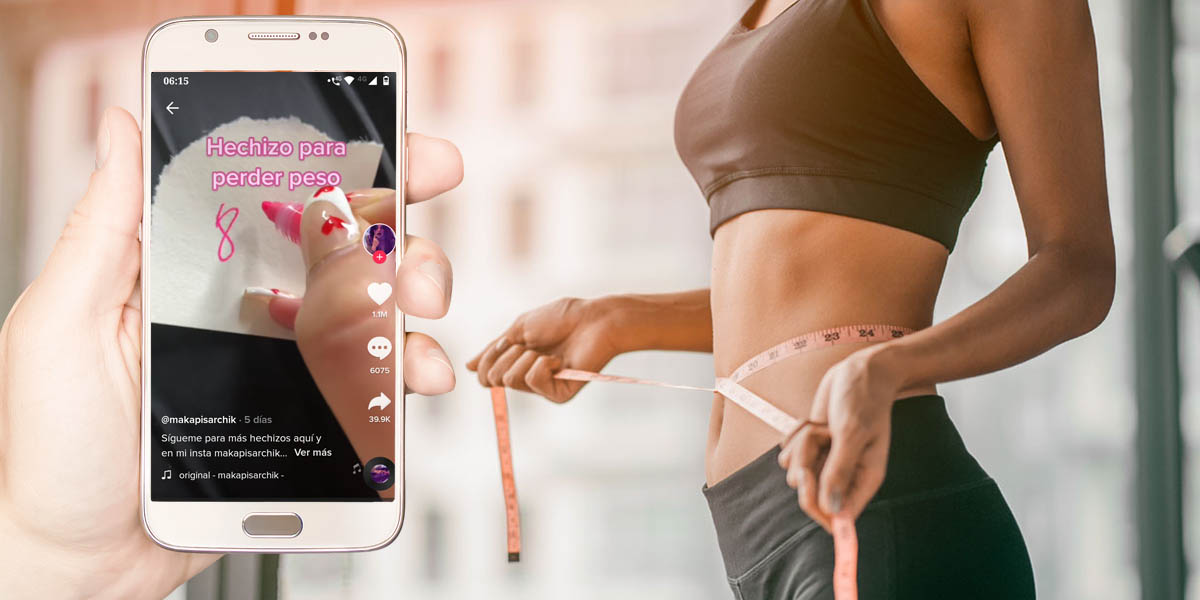 Hechizos para perder peso TikTok estafa