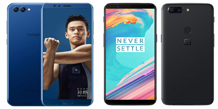 Honor V10 vs OnePlus 5T