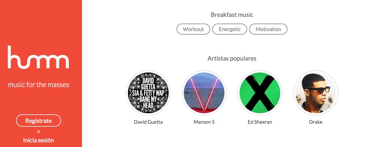 Humm, alternativa a Spotify