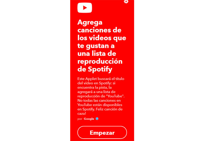 IFTTT para Youtube