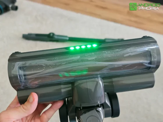 ILIFE H90 Pro la escoba tiene 5 LEDs de luz verde que revela el polvo invisible a simple vista