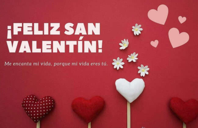 Imagen con frase de San Valentin 2024