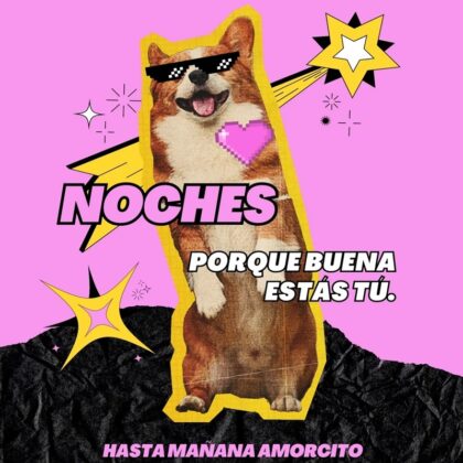 Imagen de buenas noches para novia o novio