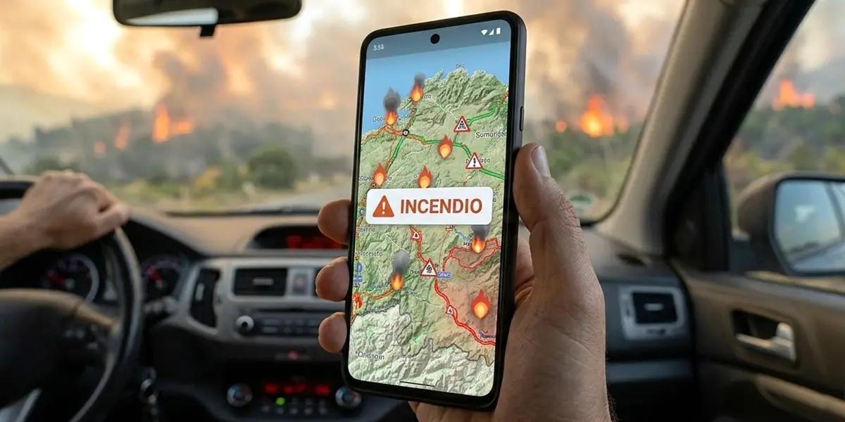 Ver los incendios activos en el móvil: Google Maps y otras herramientas para seguirlos en directo