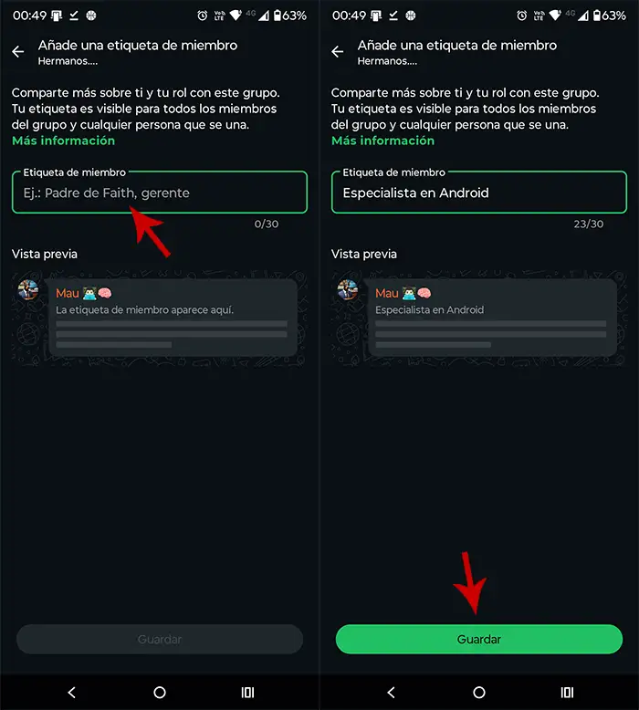 Include Tag In Username In A Whatsapp Group