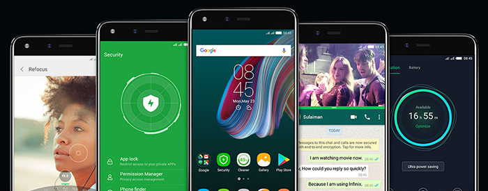 Infinix Zero 5 interfaz