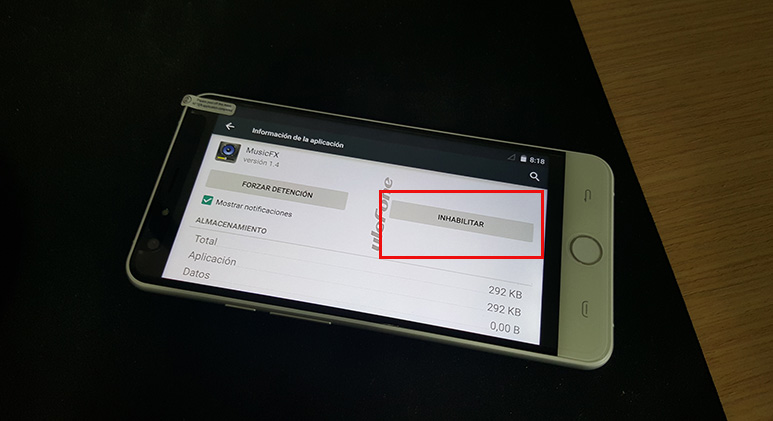 Inhabilitar aplicaciones en Android