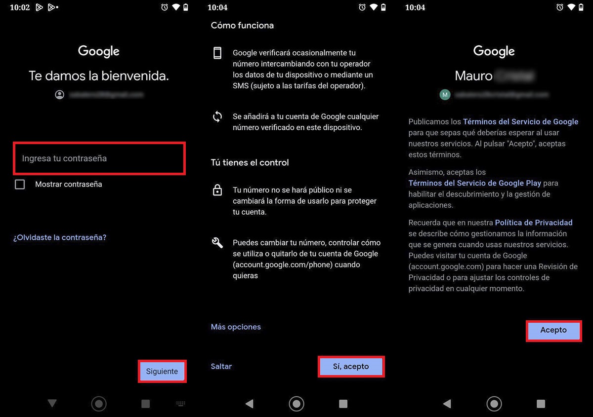 Iniciar sesión con Google en Android