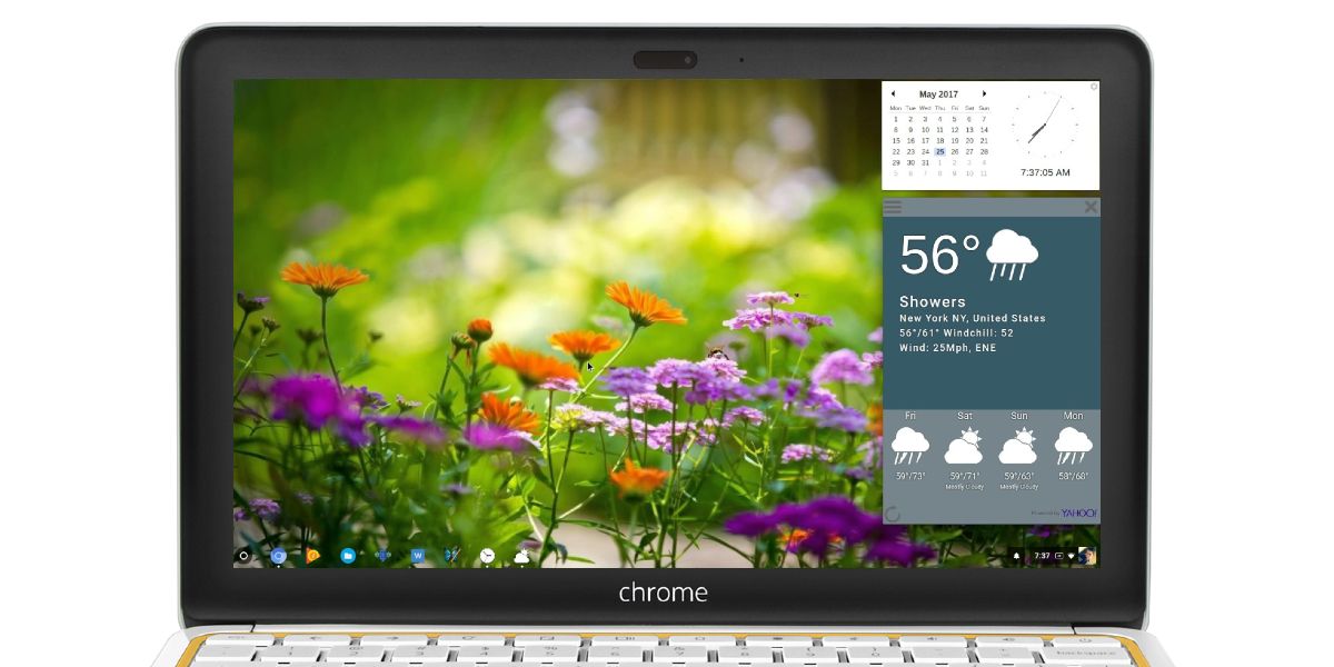 Instala widgets en tu Chromebook