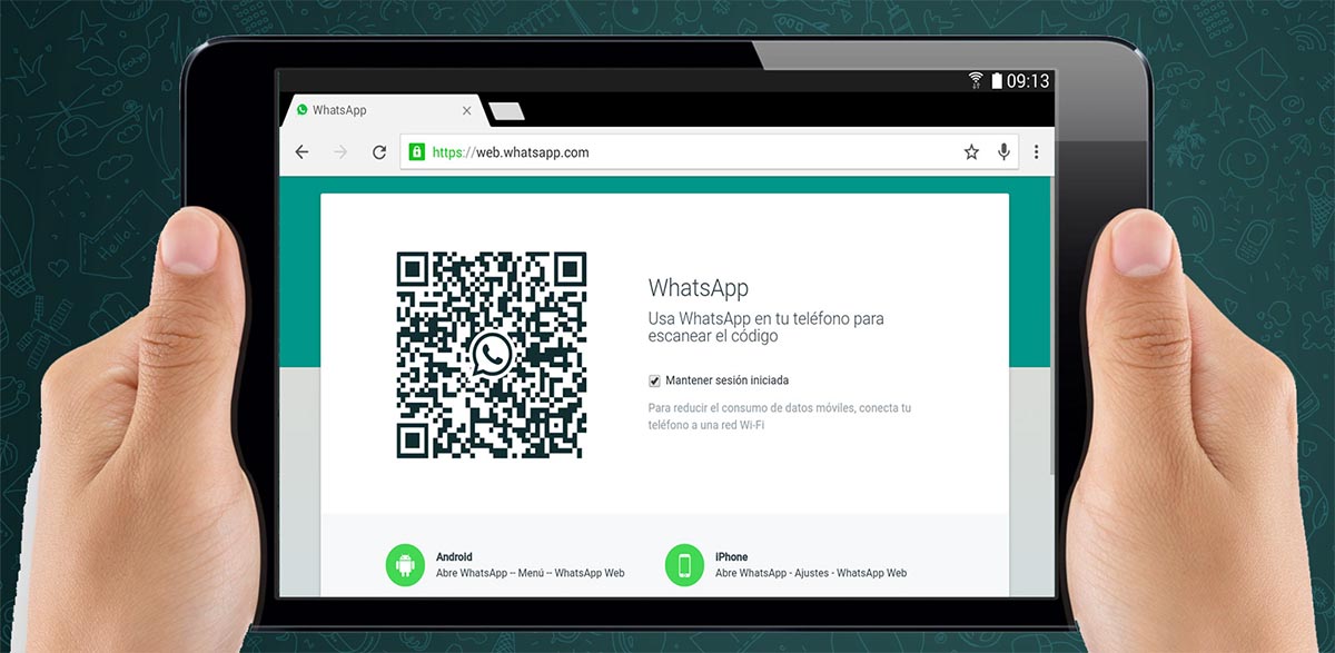 Instalar WhatsApp Web en una tablet