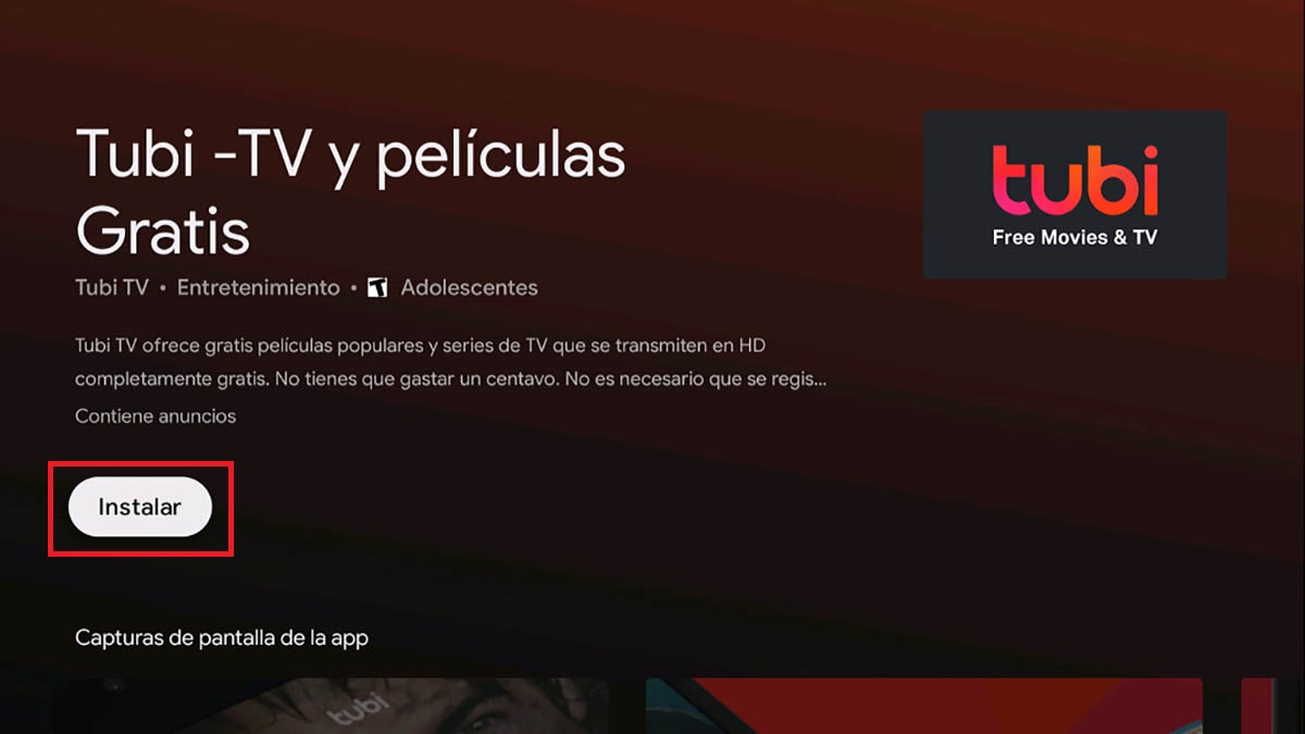 Instalar aplicaciones en Android TV