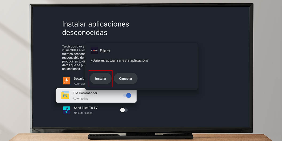 Instalar aplicaciones origenes desconocidos Google TV con Android 14 o superior 4