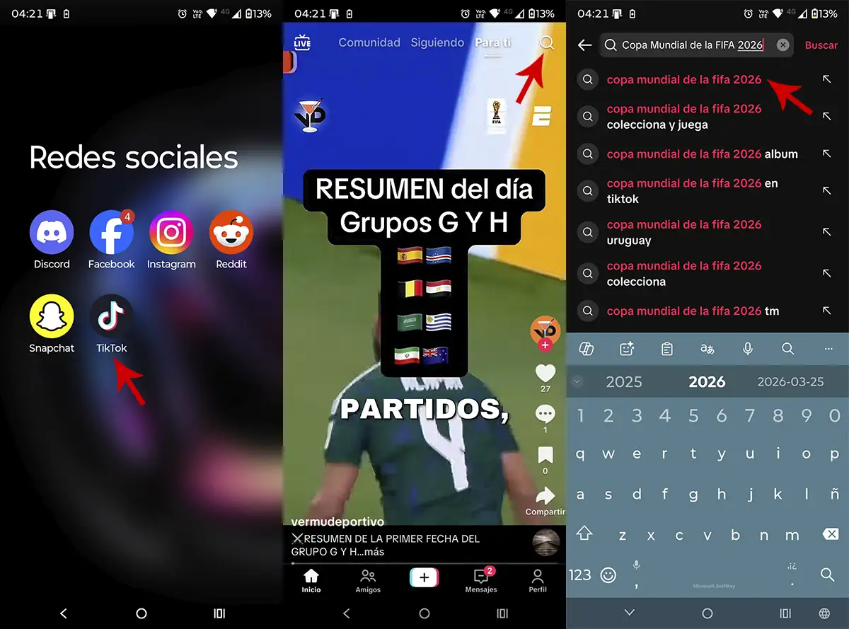 Ir al evento de Panini Mundial 2026 TikTok