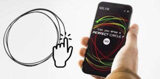 Juega a dibujar un circulo perfecto en tu movil