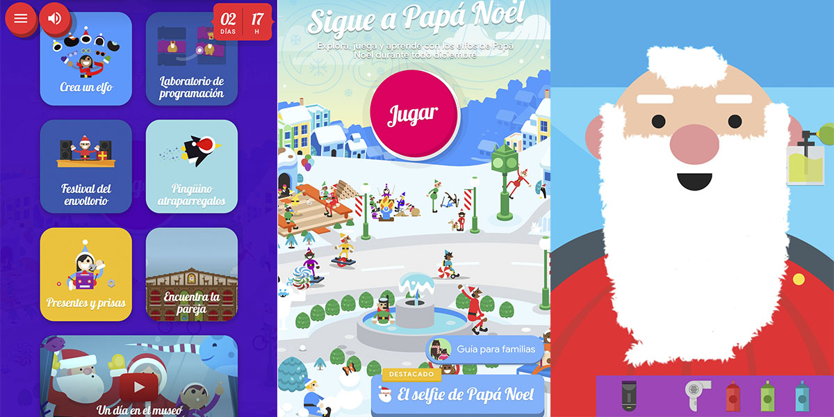 Juegos en Santa Tracker