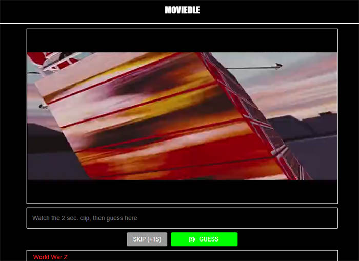 Juego para adivinar peliculas tipo Wordle