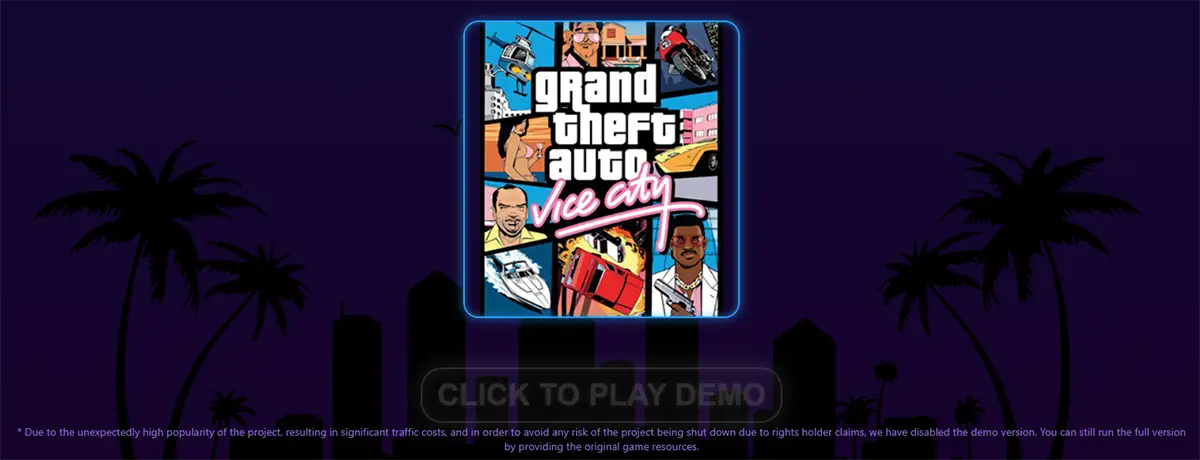 Jugar a GTA Vice City desde el navegador