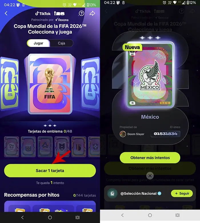 Jugar al evento del Mundial 2026 TikTok