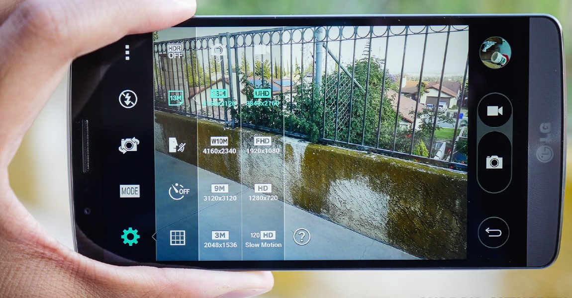 LG G3 Modo manual de cámara