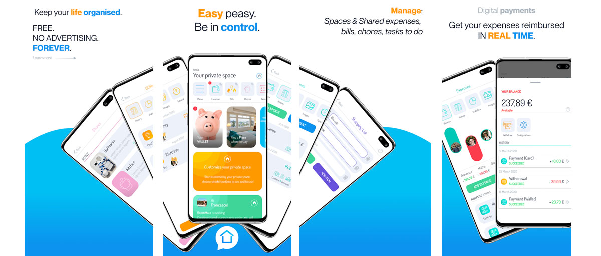 La aplicación perfecta para pagar a medias con tus compañeros de piso y repartir tareas