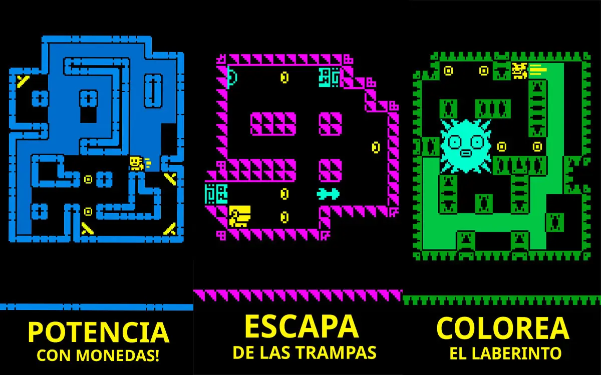 Vista del juego Tomb of the mask: color maze