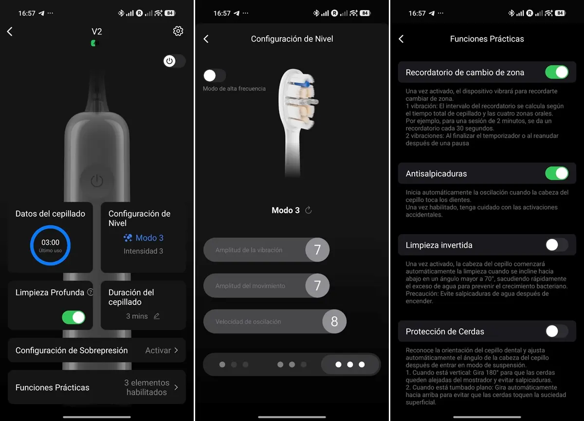 Laifen Wave Pro asi es la aplicacion del cepillo electrico