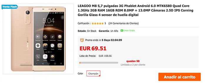 Leagoo M8 oferta