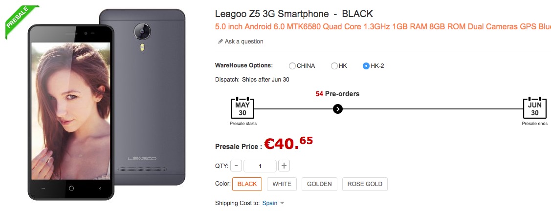 Leagoo Z5