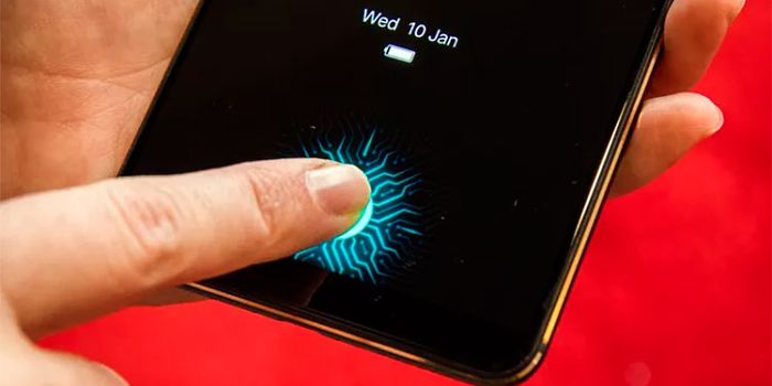 Lector de huellas en la pantalla