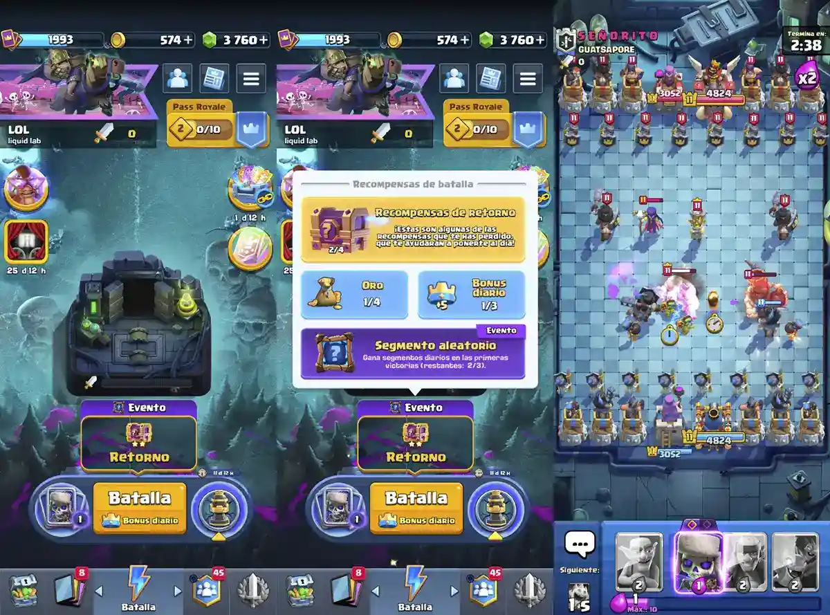 Liga del ajedrez de los horrores Clash Royale