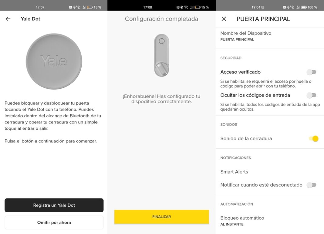 Limus Smart Lock L2 configuracion en la app paso 3