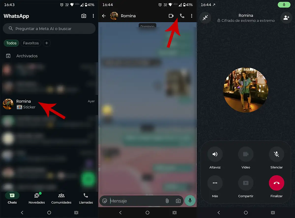 Llamar por WhatsApp usando WiFi