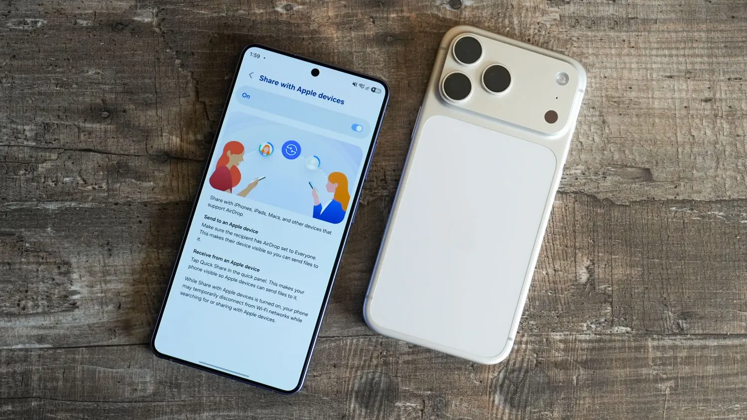 Los 13 moviles Samsung que reciben AirDrop con One UI 8.5