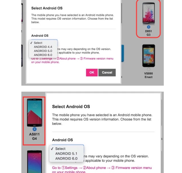 Móviles LG que actualizarán a Android 6.0 Marshmallow 