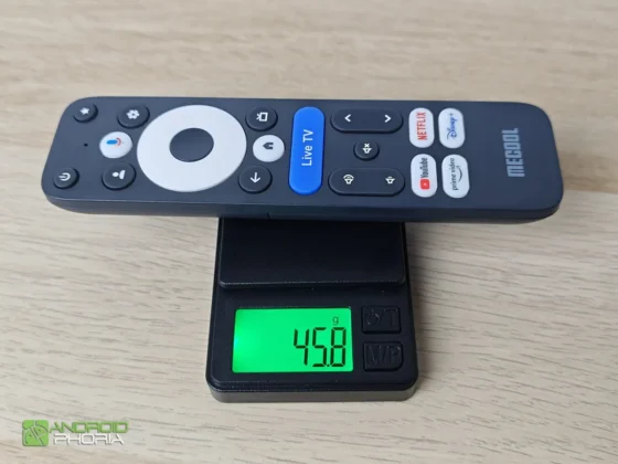 MECOOL MEgo1 2K peso del mando