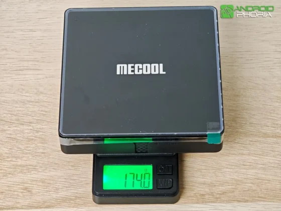 MECOOL MEon1 es un TV Box ligero pesando poco mas de 170 gramos