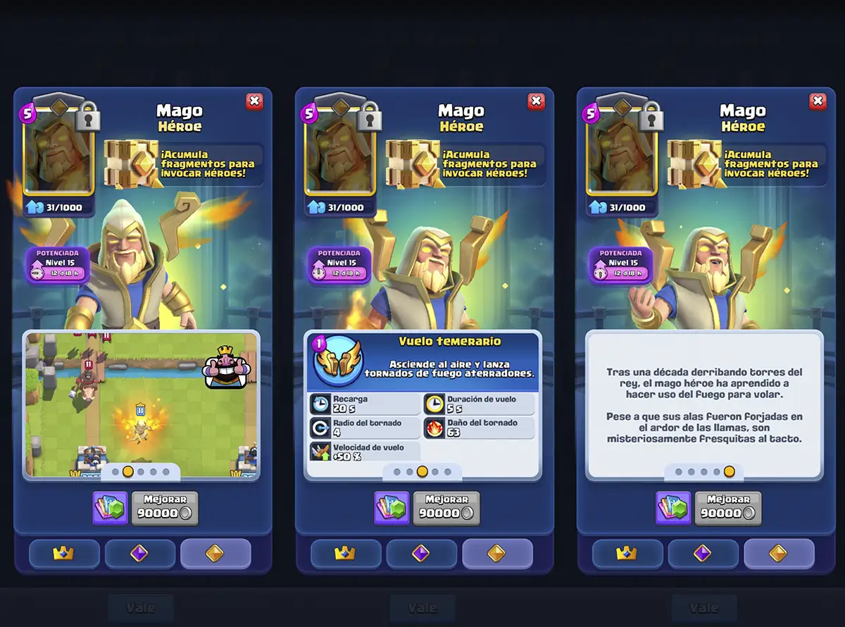 Mago Héroe Clash Royale