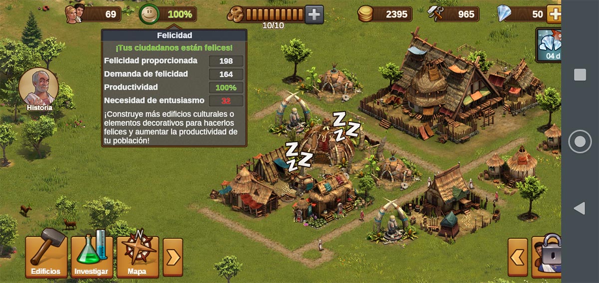 Matener a los ciudadanos felices Forge of Empires