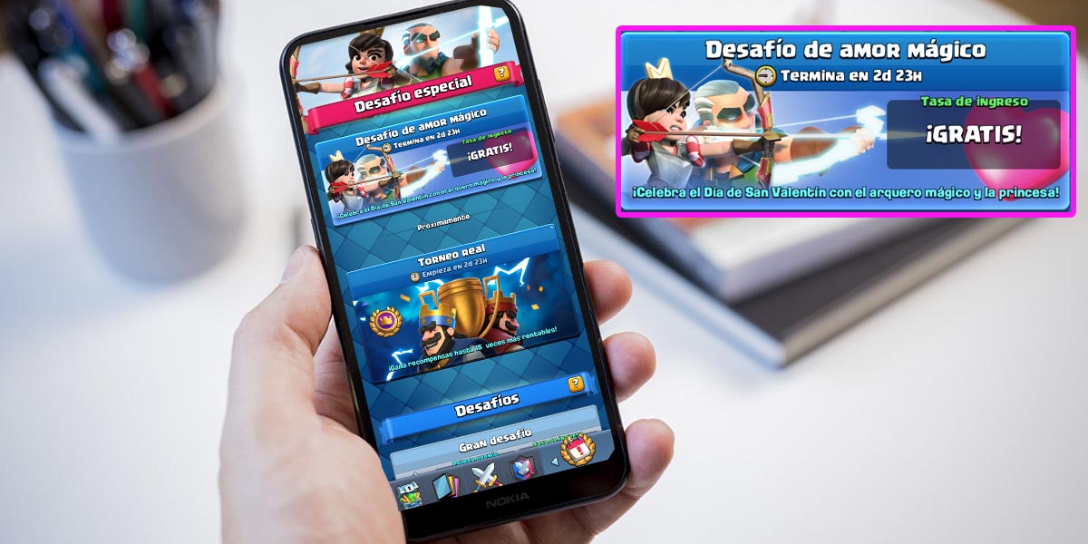 Mazos Desafio de amor magico Clash Royale