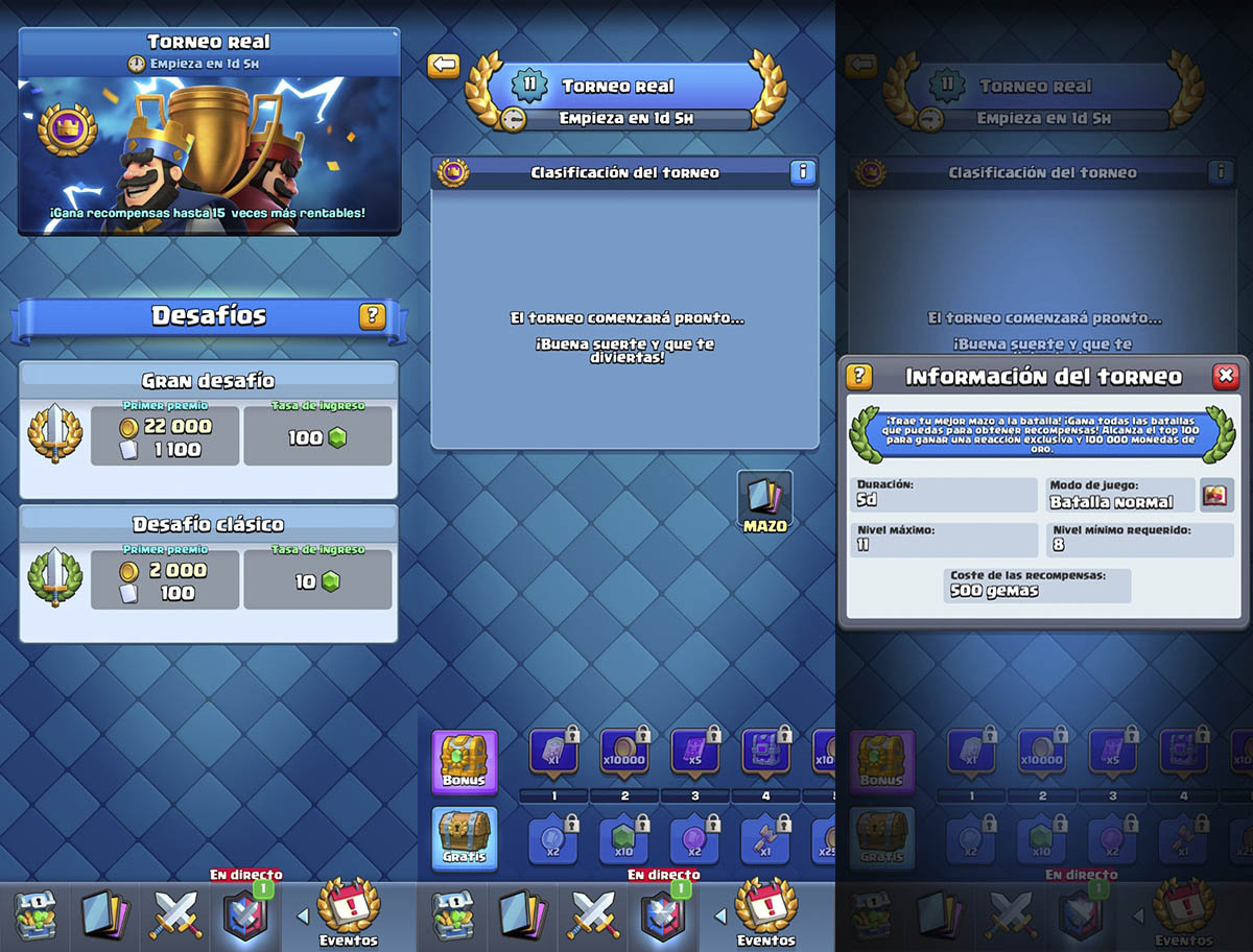 Mazos para el Torneo Real de Clash Royale de octubre