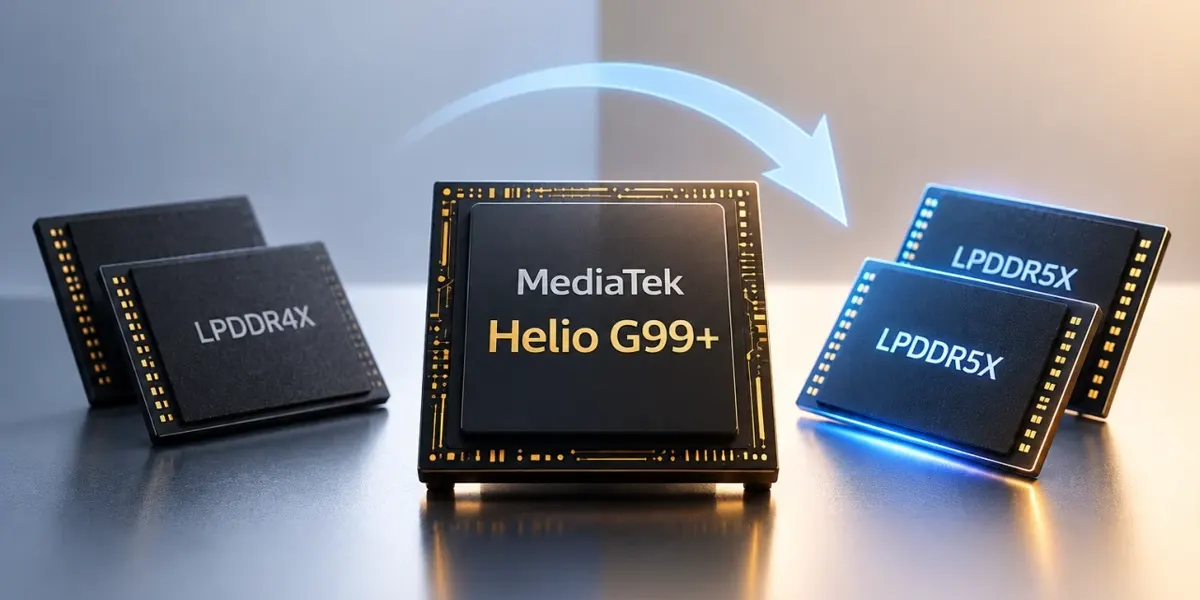 MediaTek Helio G99 Plus gana compatibilidad con ram LPDDR5X