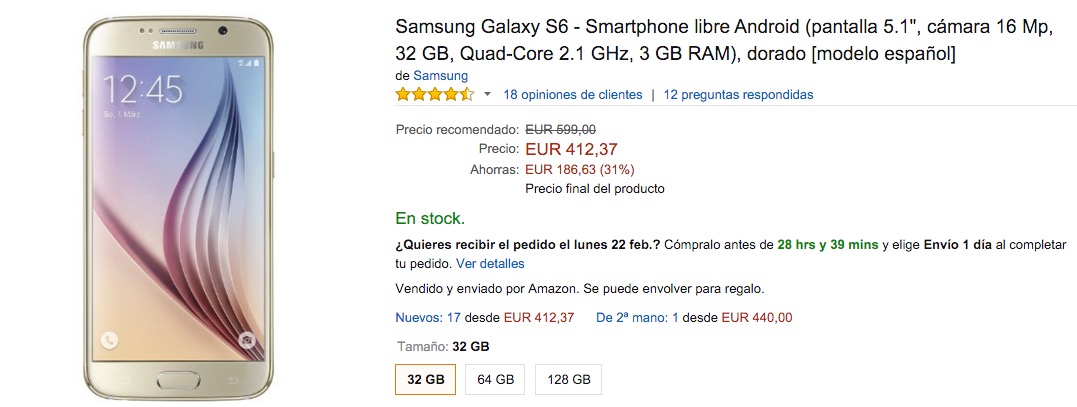 Mejor momento para comprar Galaxy S6