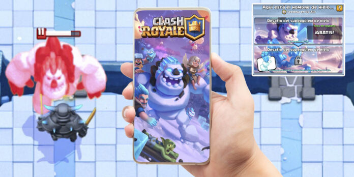 Mejores mazos Desafio Supergolem de hielo clash Royale