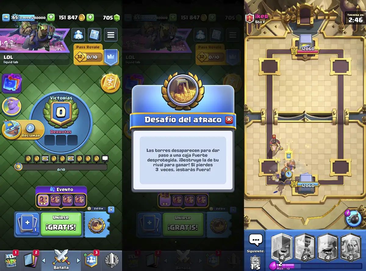 Mejores mazos Desafio del atraco Clash Royale