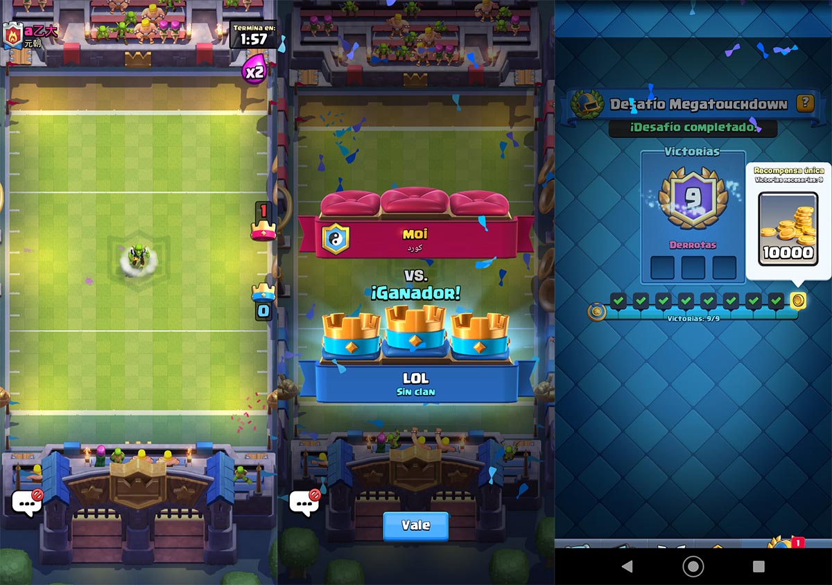Mejores mazos para ganar el desafio de Megatouchdown Clash Royale
