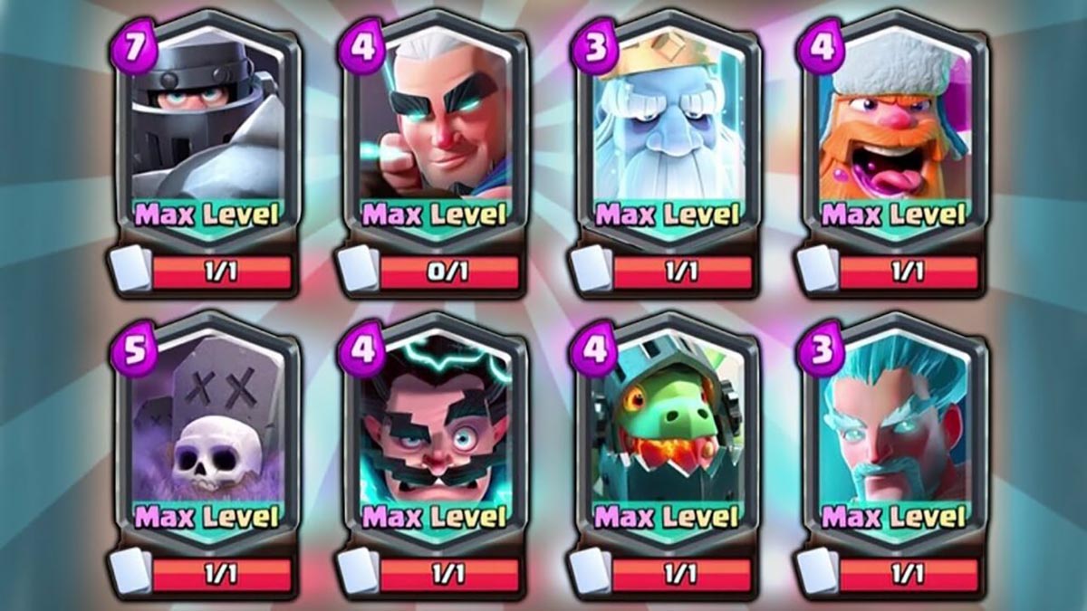 Menos cartas para aumentar nivel Clash Royale